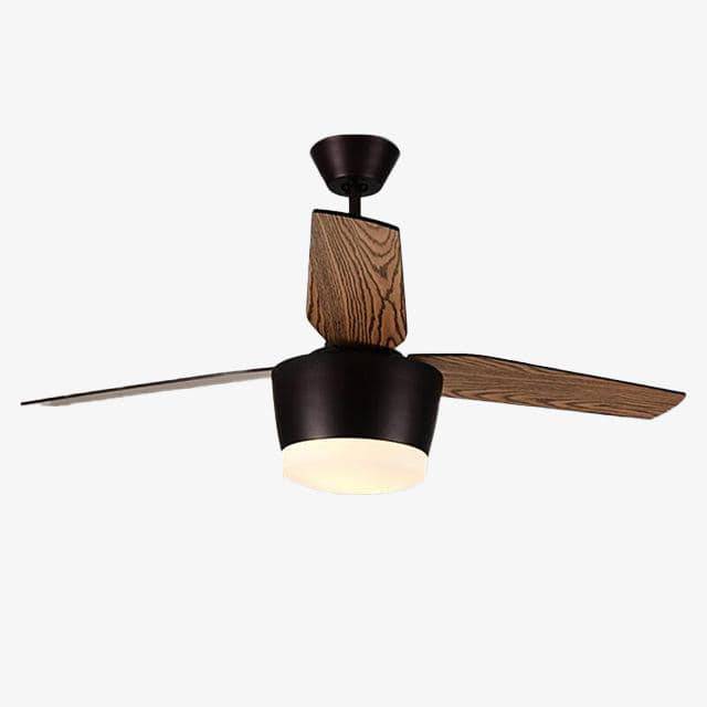 Lustre ventilateur LED (noir/blanc)