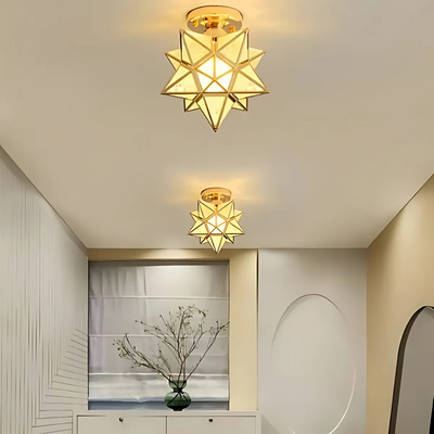 Plafonnier LED moderne en forme d'étoile à une lumière