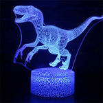 Lampe de chevet USB 3D Dinosaures