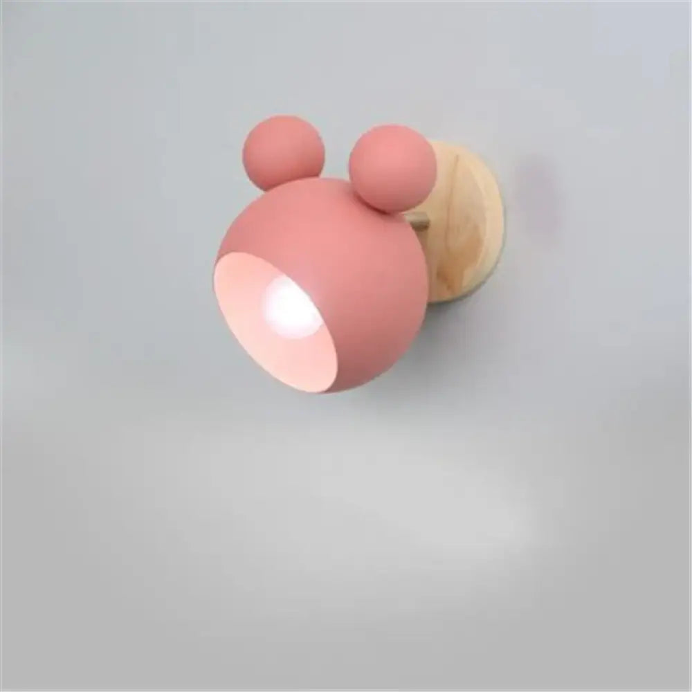 Applique Mickey Murale Chambre en Rose