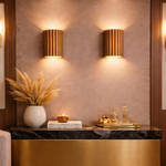 Applique murale moderne en dolomite striée orange salon