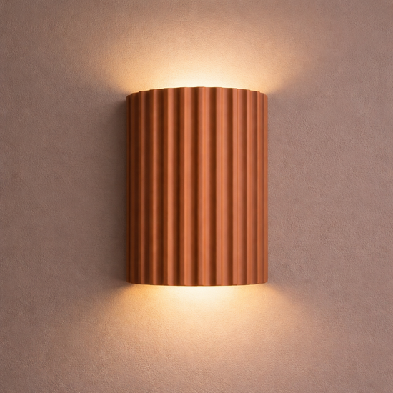 Applique murale moderne en dolomite striée solo