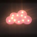 Applique murale nuage avec ampoules à LED