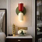 Applique murale scandinave LED chambre rouge beige