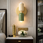Applique murale scandinave LED chambre vert beige