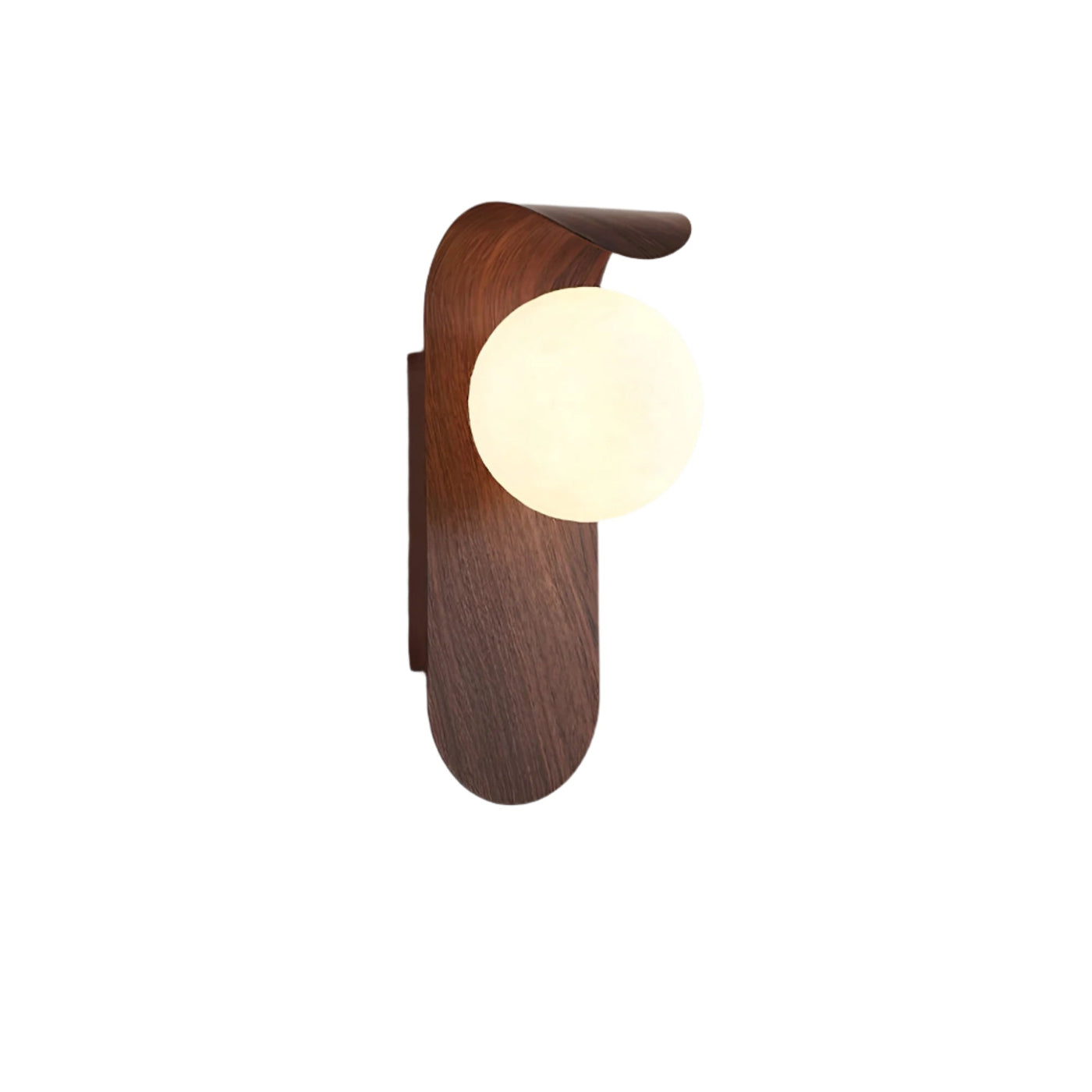 Applique murale globe nordique en bois LED 1 lumière