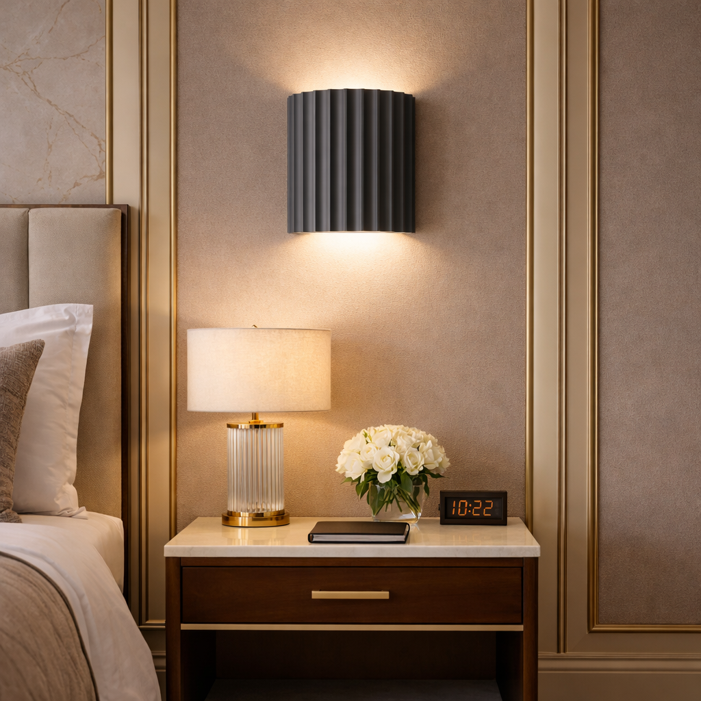 Applique chambre à coucher en dolomite striée