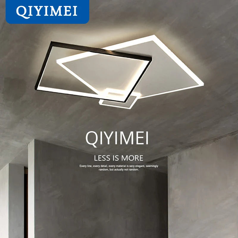 lustre moderne en fer forgé acrylique avec led intégrées
