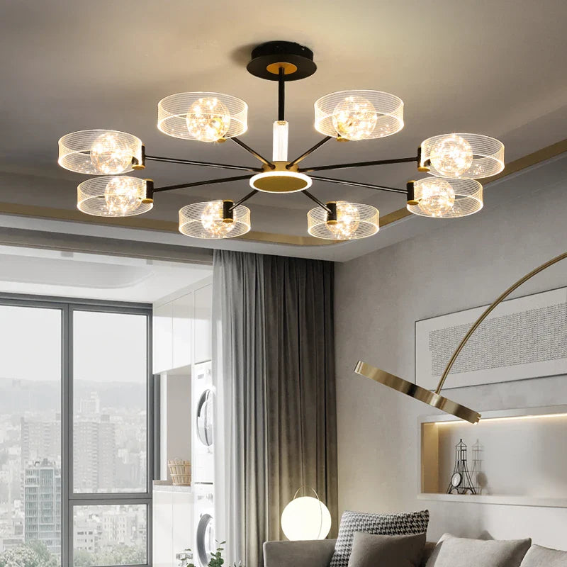 Lustre moderne LED chic lumineux