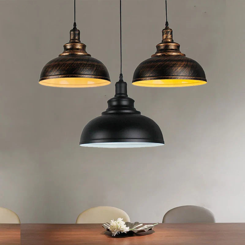 Lustre industriel loft rustique rétro