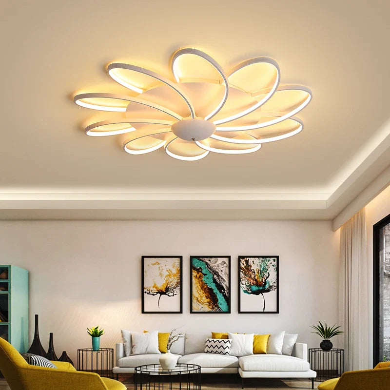 Lustre moderne illuminant avec style.