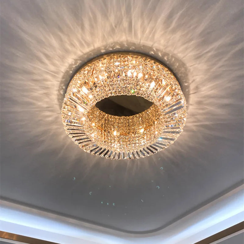 Lustre LED Cristal Design Élégant