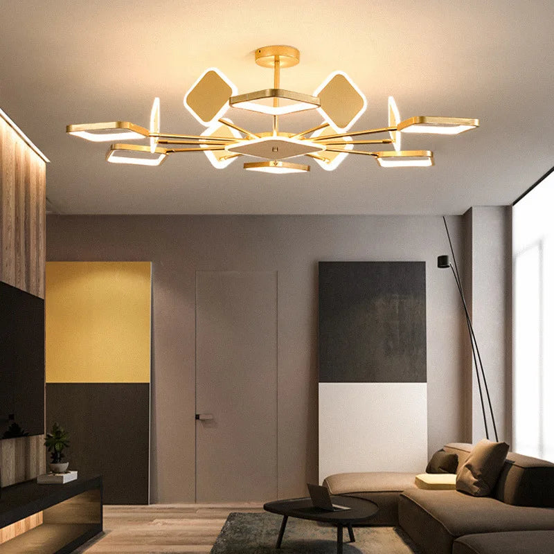 Lustre Carré Design Contemporain