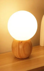 Lampe de chevet Bois en Forme de Boule