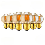 LOT DE SIX AMPOULES DORÉES LED G40 3W E27 220V