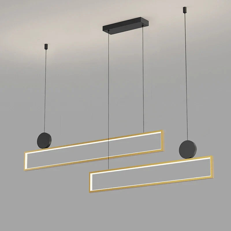 Suspension élégante au design lumineux