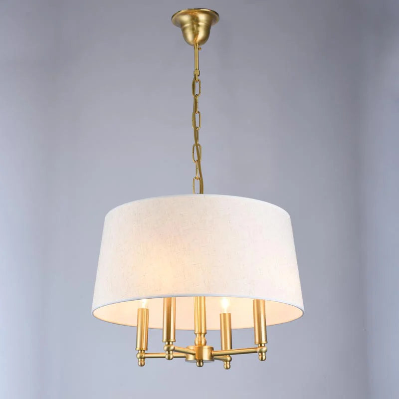 lustre chandelier moderne abat jour