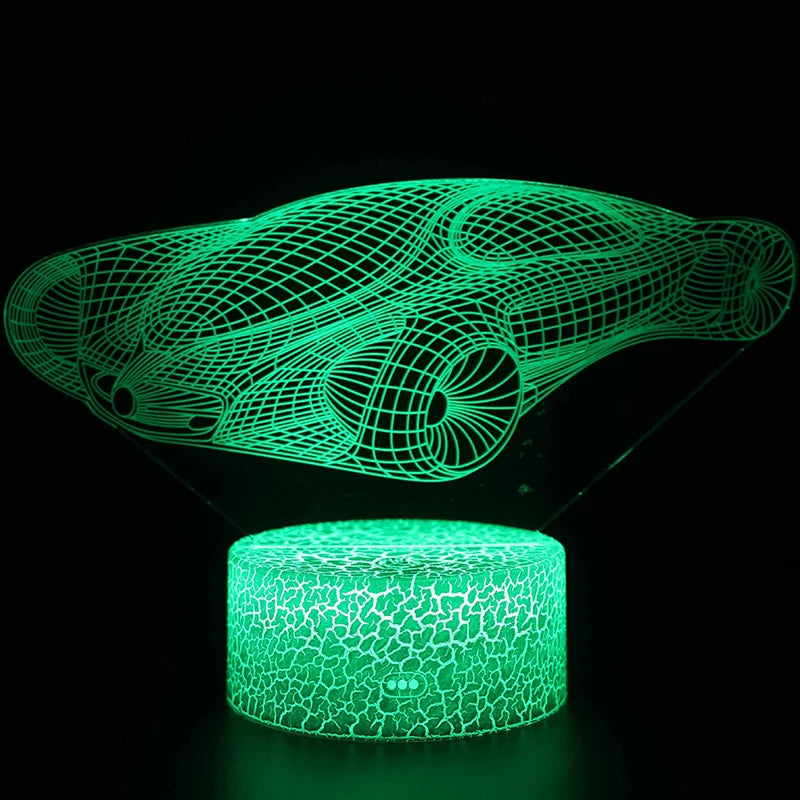 Lampe de chevet 3D Tactile Moto