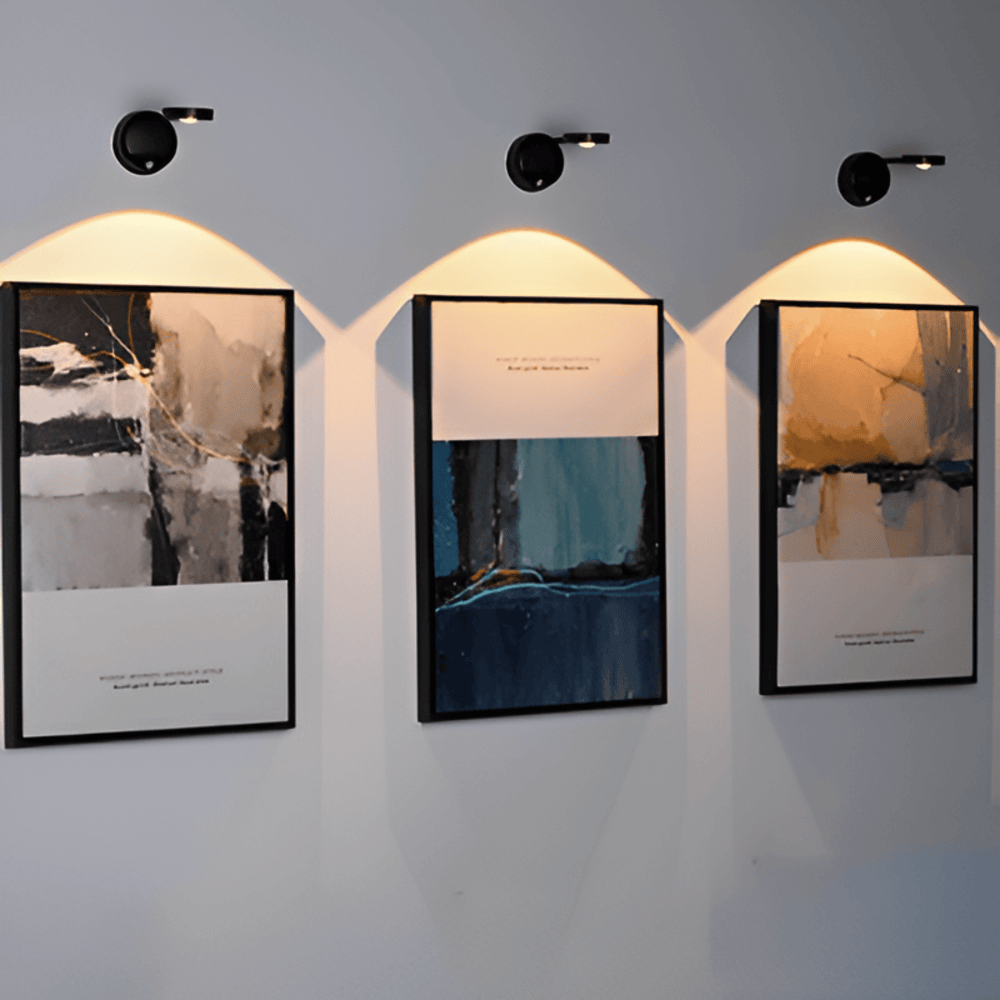 Applique murale LED sans fil minimaliste moderne avec détecteur de mouvement