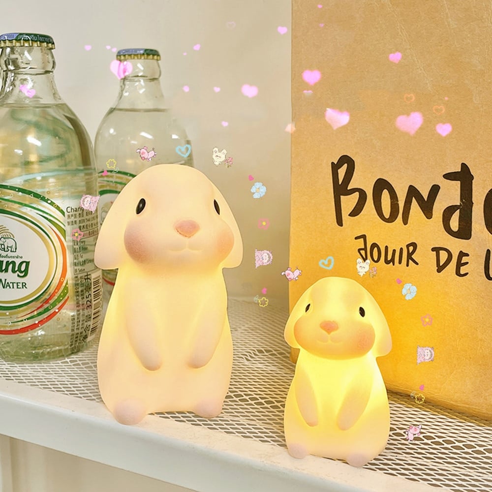 Mini veilleuse lapin en Silicone