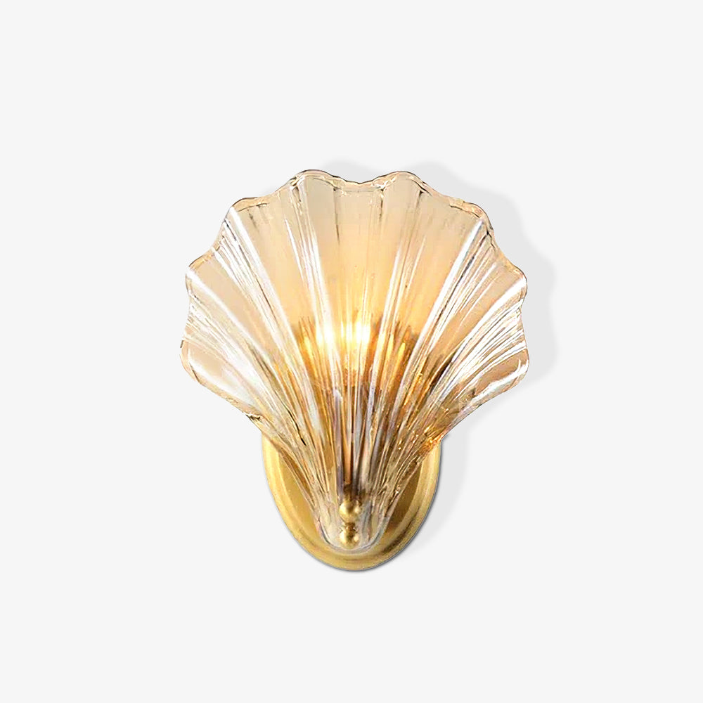 Applique murale moderne en verre et fer avec LED, une lumière