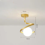 Plafonnier LED Boule de Verre au Design Moderne