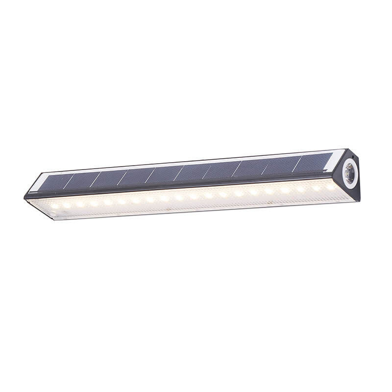 Applique murale extérieure LED solaire moderne à bande, une lumière