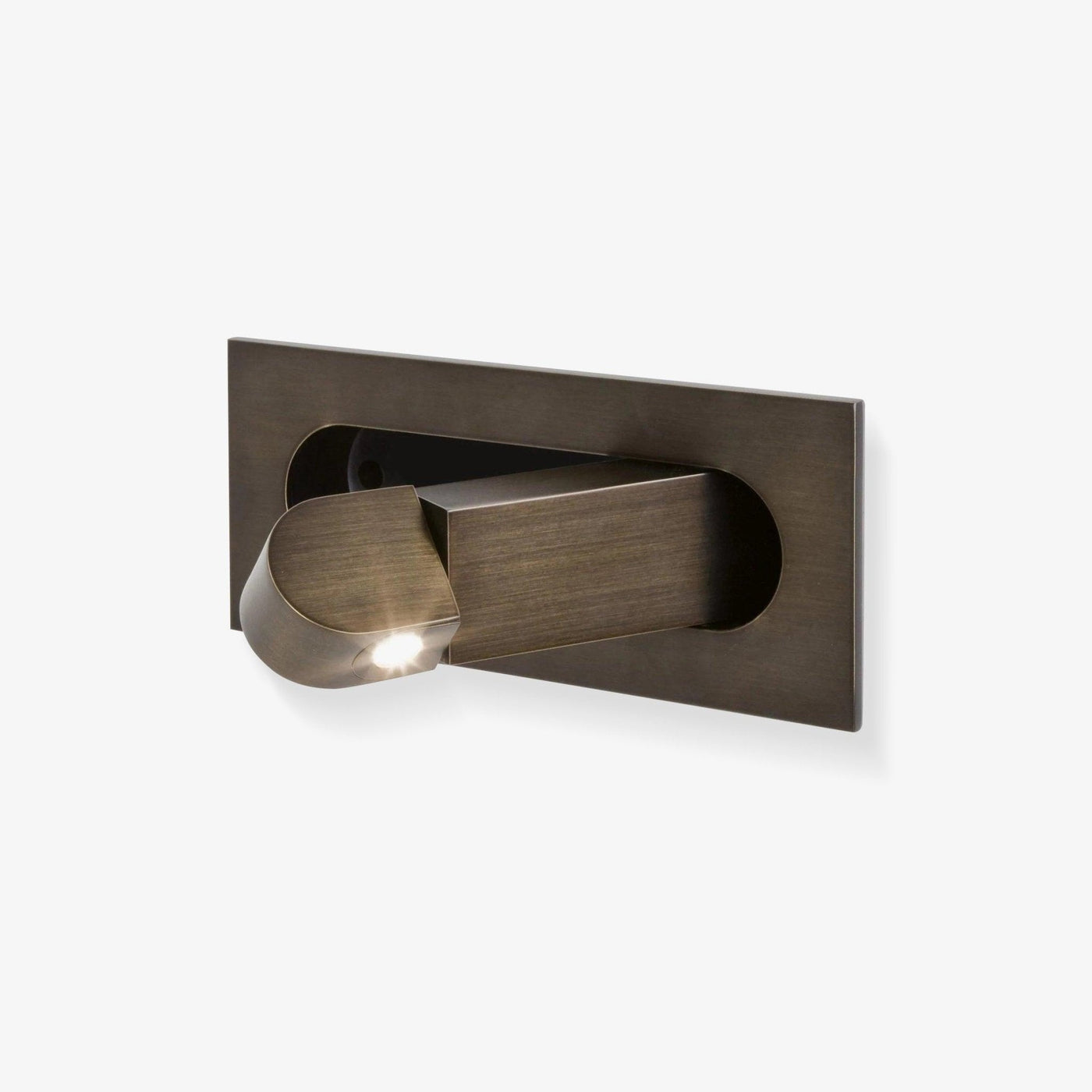 Applique murale LED rectangulaire encastrée réglable moderne 1 lumière