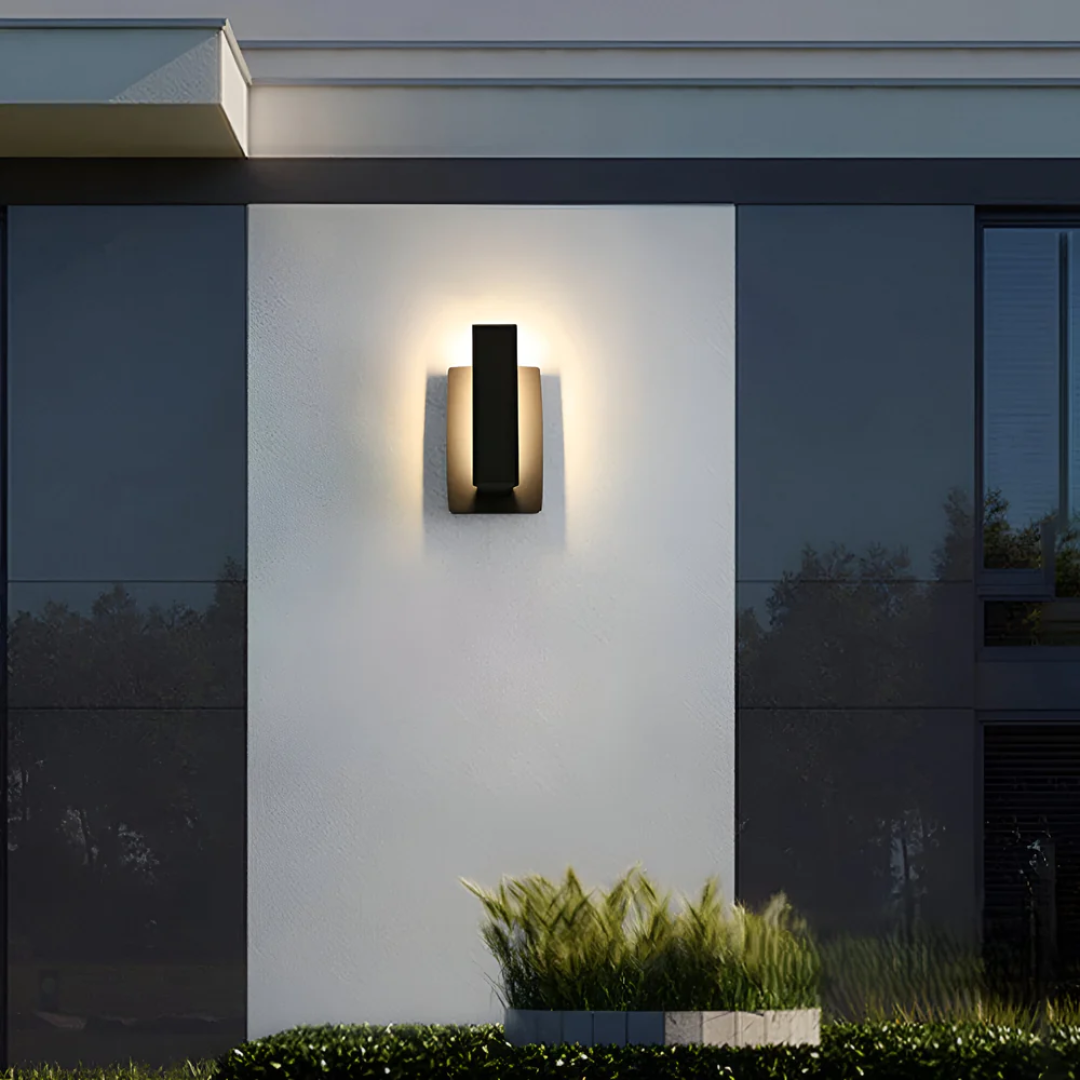 Applique murale extérieure moderne en aluminium étanche pour jardin et terrasse
