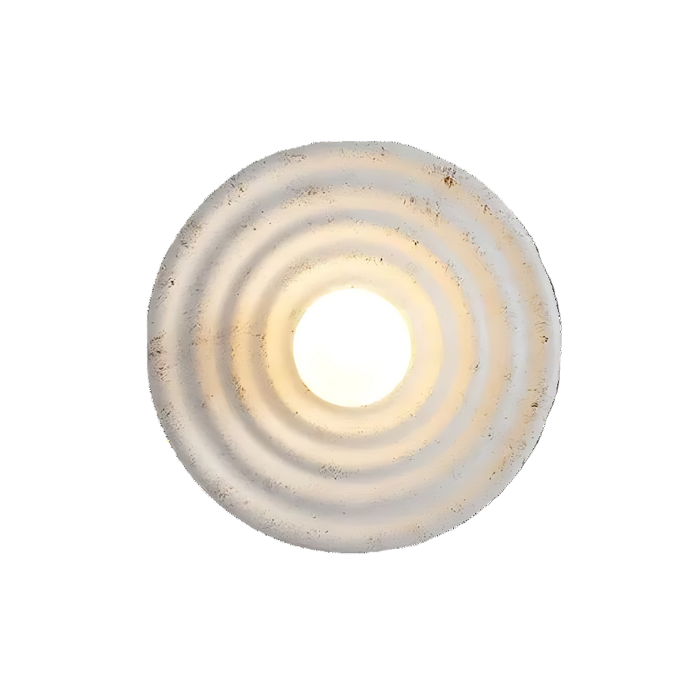 Applique murale ronde moderne minimaliste en résine G4 1-Light