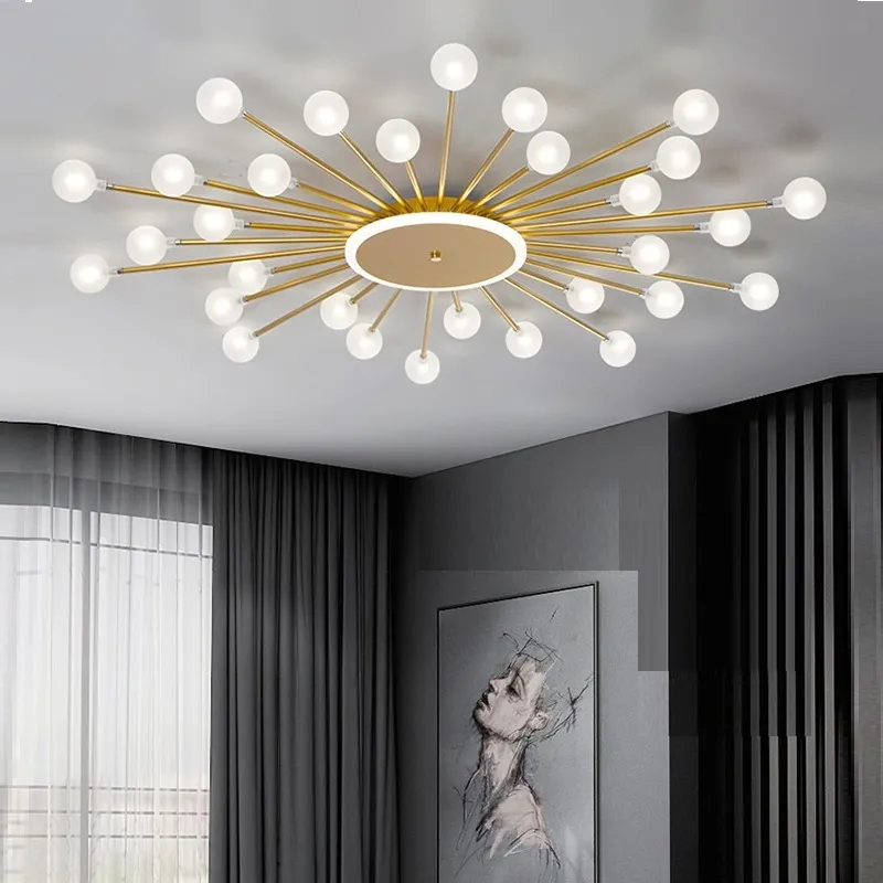plafonnier LED feu d'artifice | Plafonnier salon moderne