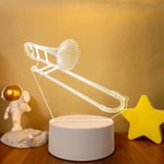 Lampe de chevet 3D LED Musicale