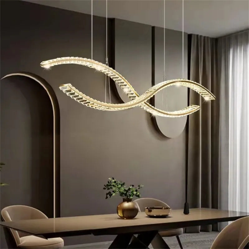 Lustre moderne design contemporain lumineux