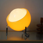 Lampe de Chevet Médiévale en Verre Orange