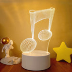 Lampe de chevet 3D LED Musicale