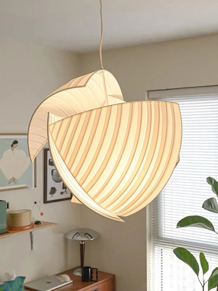 Lustre LED minimaliste et naturel