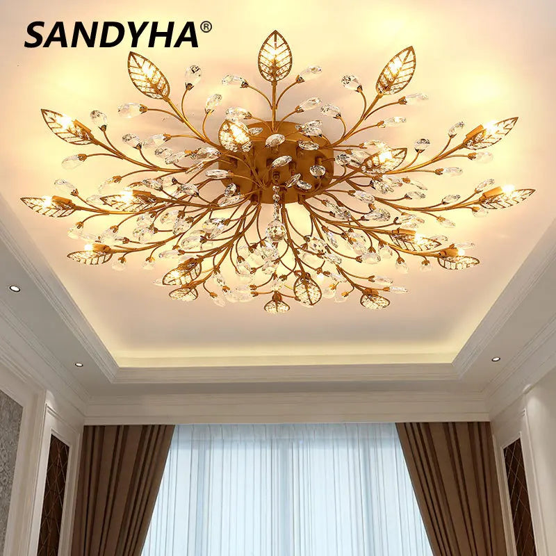 SANDYHA Lampadaire Cristal Nordique Moderne