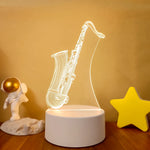 Lampe de chevet 3D LED Musicale