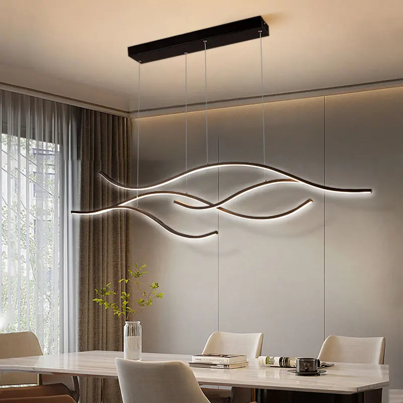 Lustre Moderne Minimaliste avec Télécommande pour Intérieur