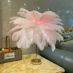 Lampe de chevet Plumes Tactile LED