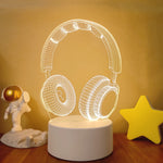 Lampe de chevet 3D LED Musicale