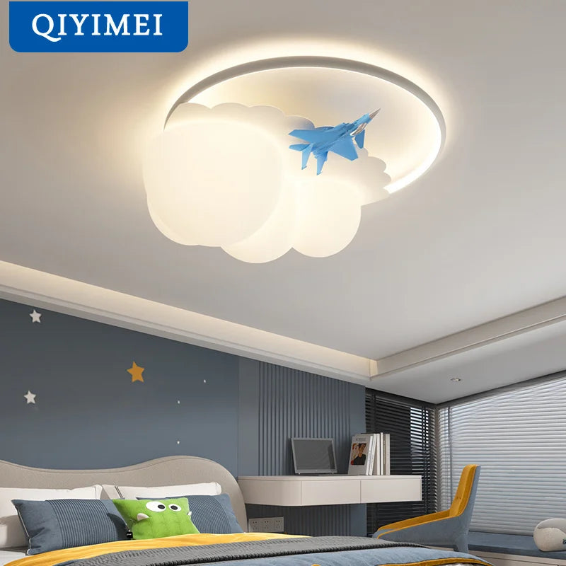 Lustre design aérodynamique bleu lumineux