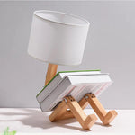 Lampe de chevet Bois Flexible Robot