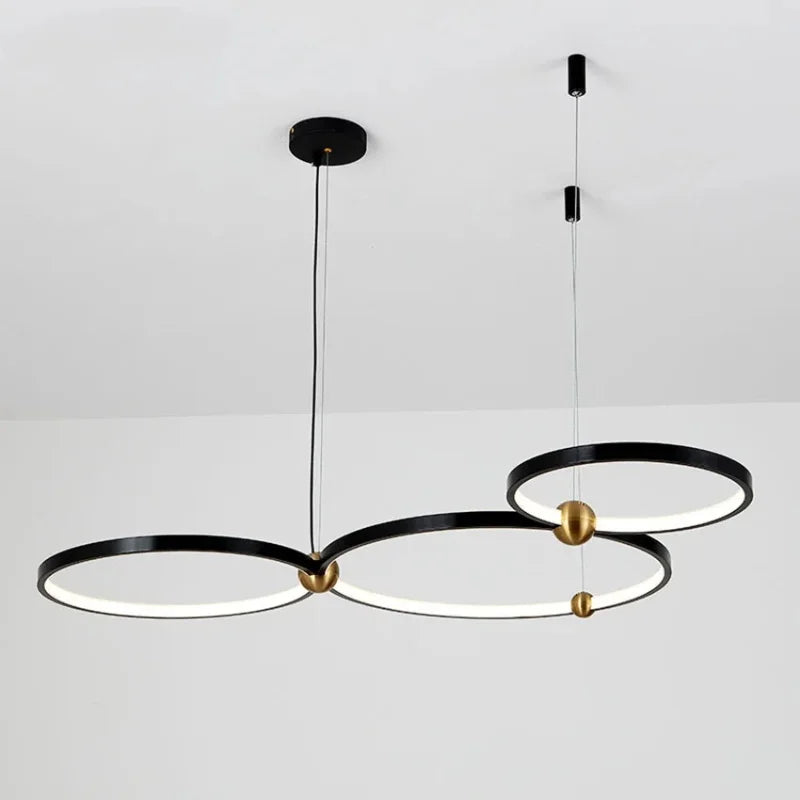 Design contemporain lustre LED minimaliste