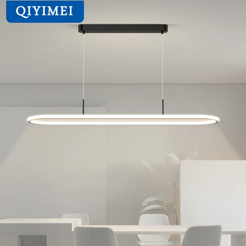 Lustre LED moderne pour cuisine.