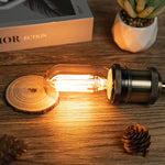 LOT DE QUINZE AMPOULES LED EN VERRE TEINTÉ DORÉES À FILAMENT T45 4W E27