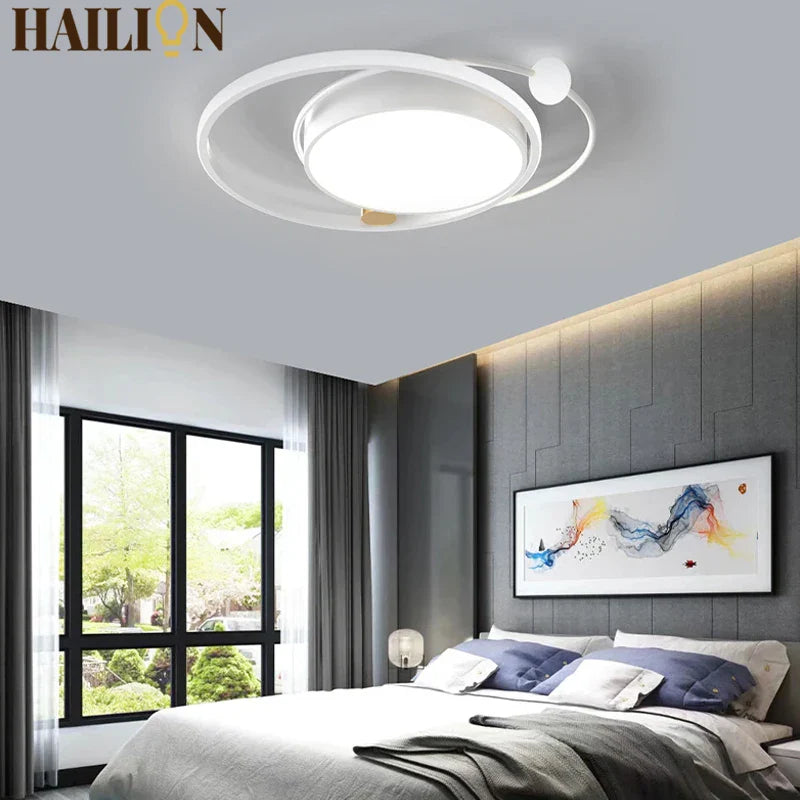 lustre led moderne à intensité variable pour intérieur