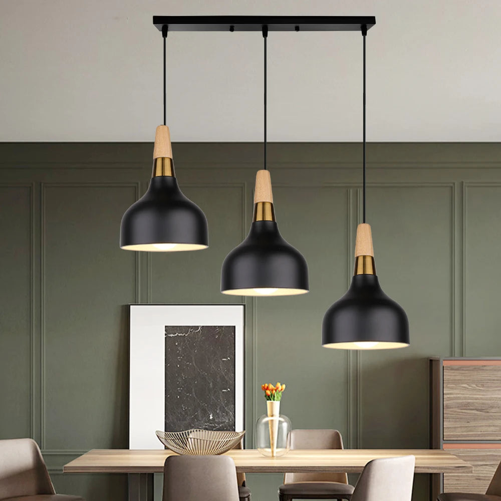 Moderne Noordse Retro Aluminium Hanglamp voor Design Interieur