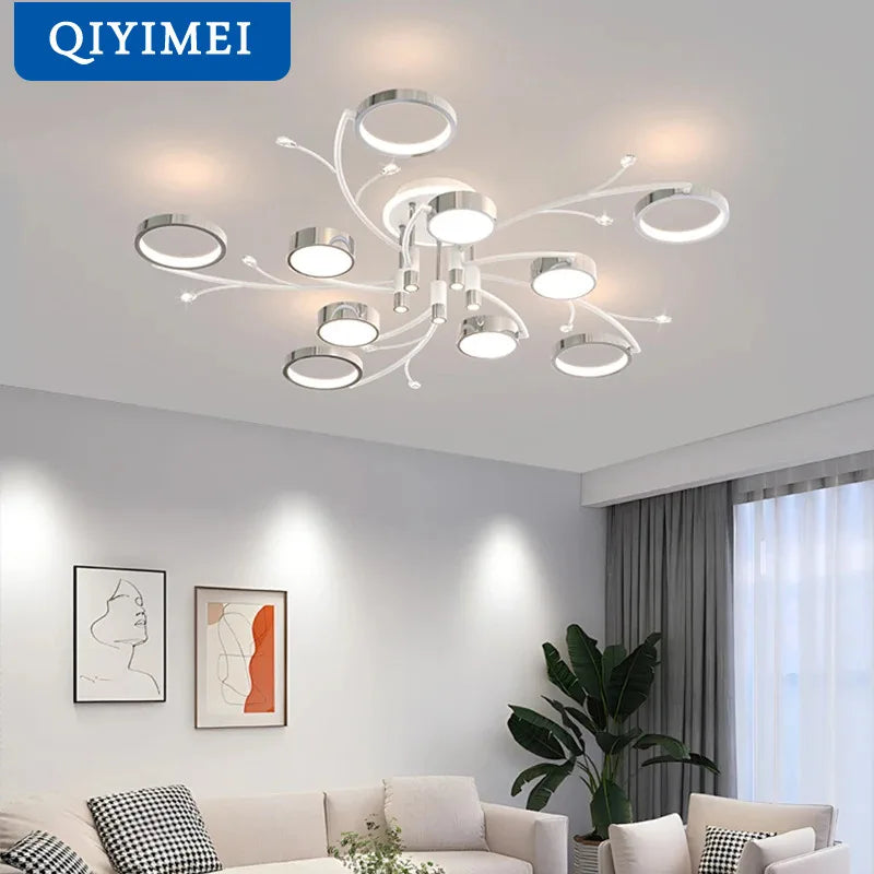 Lustre LED moderne suspendu élégant