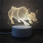 Lampe de chevet 3D Tactile Animaux